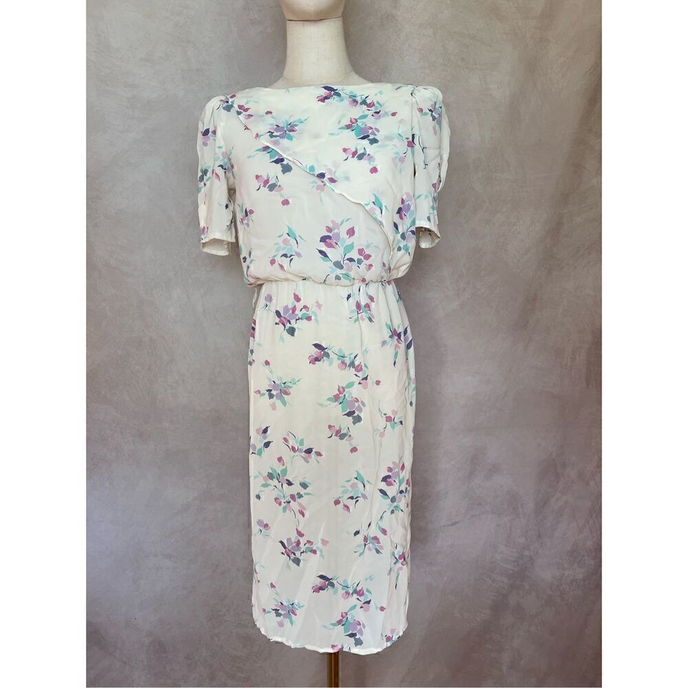 Vintage 1980s Dress Floral